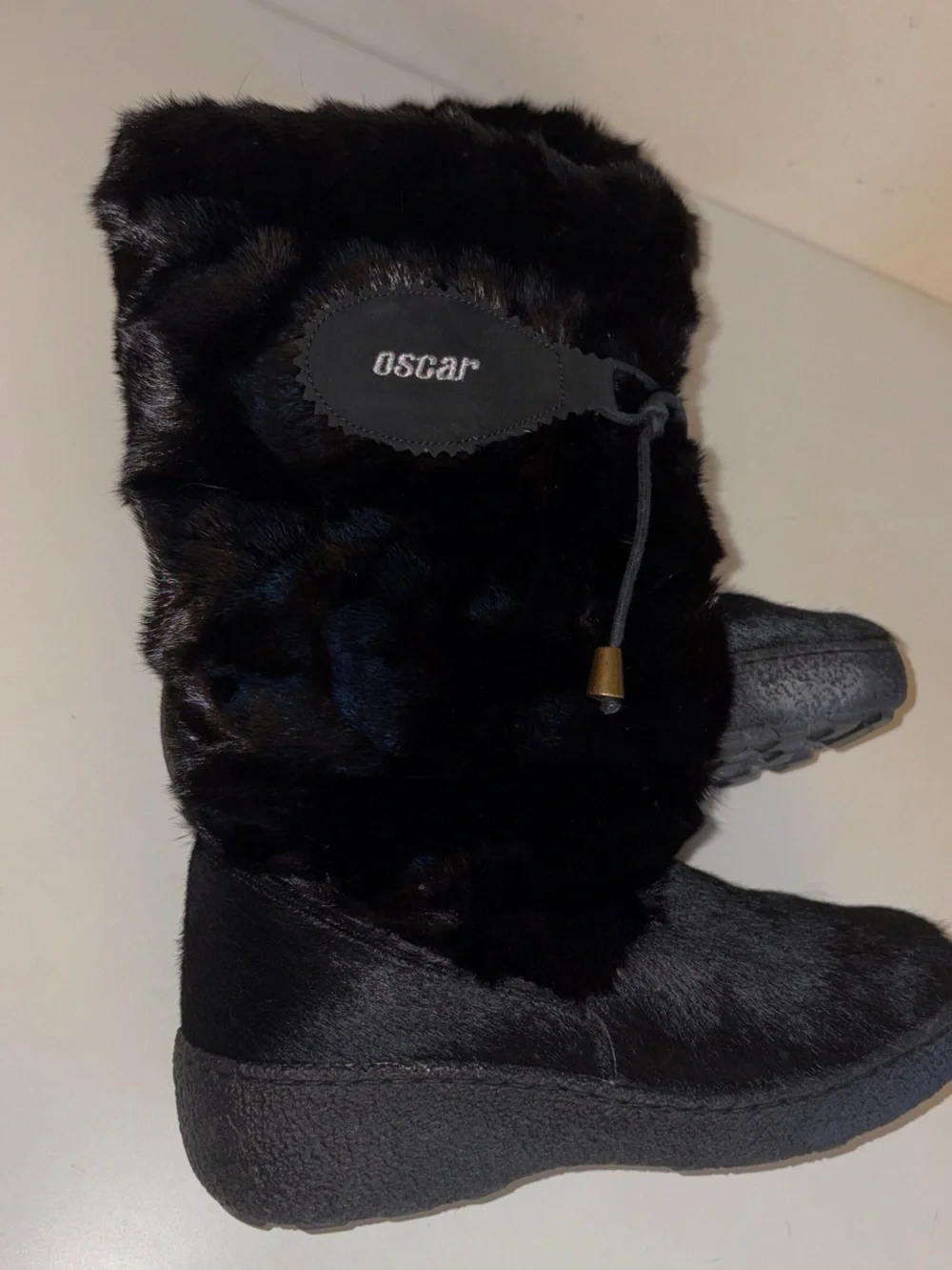 Oscar aprés ski  Black Faux Fur Winter Boots